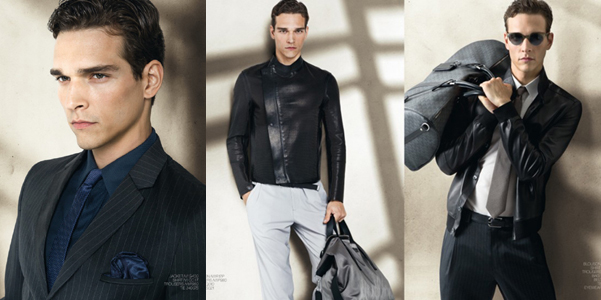 Emporio Armani lookbook pe 2014