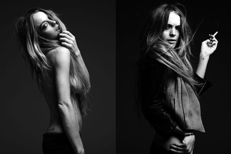 Lindsay Lohan Hedi Slimane