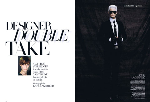 Iris Strubegger Karl Lagerfeld