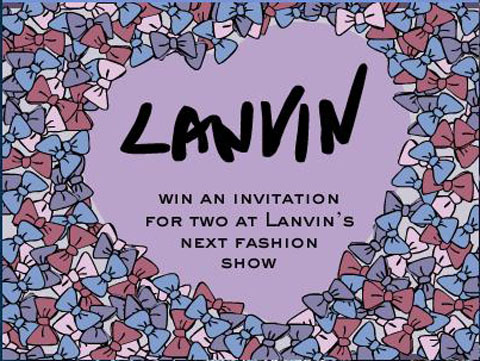 Lanvin invito sfilata